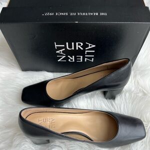 🆕 Naturalizer Karina Blocked Heel Pumps Size 8.5N Black